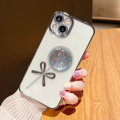 Θήκη τηλεφώνου με μοτίβο 3D Lollipop για iPhone 13 12 Pro Max 13pro 12pro Πολυτελές Ηλεκτρικό Διαφανές κάλυμμα για iphone 11