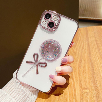 Θήκη τηλεφώνου με μοτίβο 3D Lollipop για iPhone 13 12 Pro Max 13pro 12pro Πολυτελές Ηλεκτρικό Διαφανές κάλυμμα για iphone 11