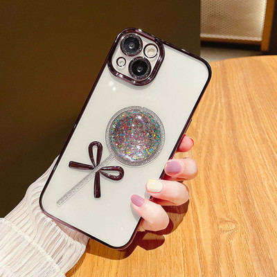 Θήκη τηλεφώνου με μοτίβο 3D Lollipop για iPhone 13 12 Pro Max 13pro 12pro Πολυτελές Ηλεκτρικό Διαφανές κάλυμμα για iphone 11