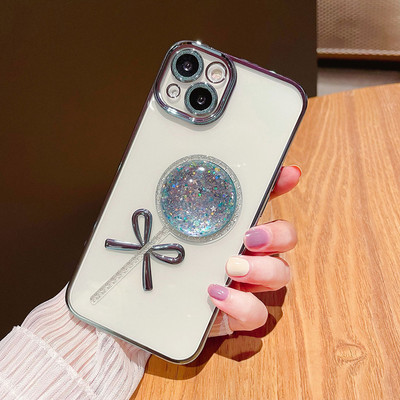 Θήκη τηλεφώνου με μοτίβο 3D Lollipop για iPhone 13 12 Pro Max 13pro 12pro Πολυτελές Ηλεκτρικό Διαφανές κάλυμμα για iphone 11