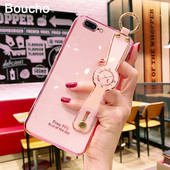 πολυτελής επιμετάλλωση Phnom Penh Wrist Strap θήκη τηλεφώνου για iphone 11 Pro MAX 12Pro XS XR X SE 6 6s 7 8 plus 12 Mini κάλυμμα με κορδόνι