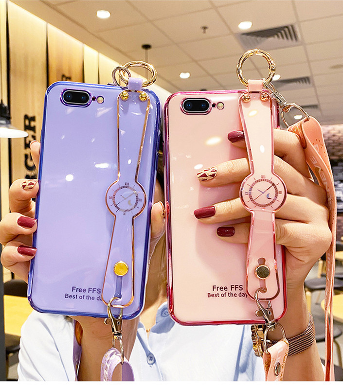 πολυτελής επιμετάλλωση Phnom Penh Wrist Strap θήκη τηλεφώνου για iphone 11 Pro MAX 12Pro XS XR X SE 6 6s 7 8 plus 12 Mini κάλυμμα με κορδόνι