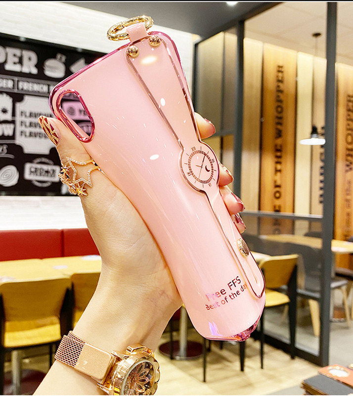 πολυτελής επιμετάλλωση Phnom Penh Wrist Strap θήκη τηλεφώνου για iphone 11 Pro MAX 12Pro XS XR X SE 6 6s 7 8 plus 12 Mini κάλυμμα με κορδόνι