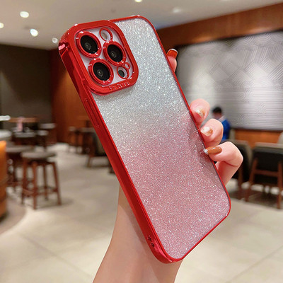 Deluxe galvanizirana telefonska torbica za iPhone 14 11 12 13 Pro Max Mini 7 8 Plus XS XR X SE Svjetlucavi puder Fundas poklopac otporan na udarce