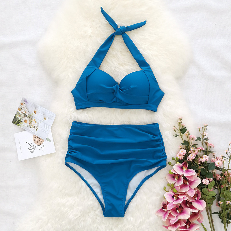 Set bikini cu imprimeu pentru femei Costume de baie pentru femeie Seturi 2 piese pentru femei stil boem