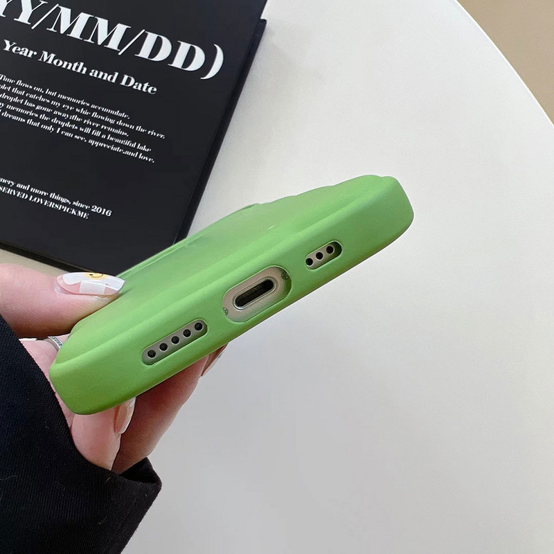 Θήκη τηλεφώνου σταθερά πράσινη έγχρωμη για iPhone 13 12 11 Pro Max XR XS X Μαλακό κάλυμμα σιλικόνης για iphone 13 pro max
