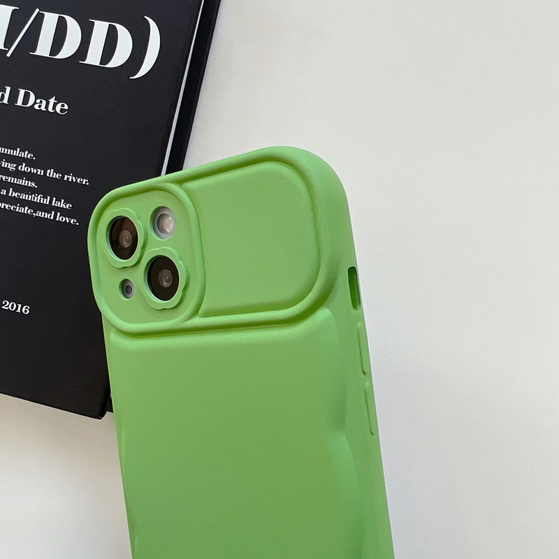 Θήκη τηλεφώνου σταθερά πράσινη έγχρωμη για iPhone 13 12 11 Pro Max XR XS X Μαλακό κάλυμμα σιλικόνης για iphone 13 pro max