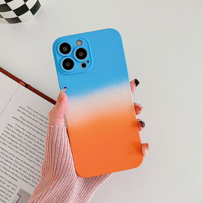 Husă de telefon cu îmbinare a culorii în gradient de modă pentru iPhone 14 Pro MAX 13 12 Pro MAX 14Plus 14Pro 13Pro 12Pro husă moale ultrasubțire