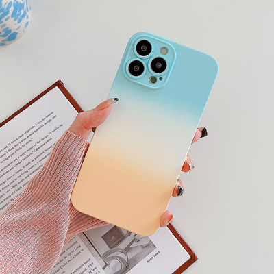 Husă de telefon cu îmbinare a culorii în gradient de modă pentru iPhone 14 Pro MAX 13 12 Pro MAX 14Plus 14Pro 13Pro 12Pro husă moale ultrasubțire