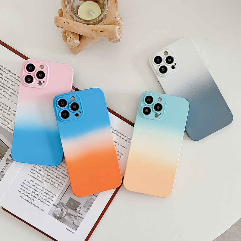 Husă de telefon cu îmbinare a culorii în gradient de modă pentru iPhone 14 Pro MAX 13 12 Pro MAX 14Plus 14Pro 13Pro 12Pro husă moale ultrasubțire