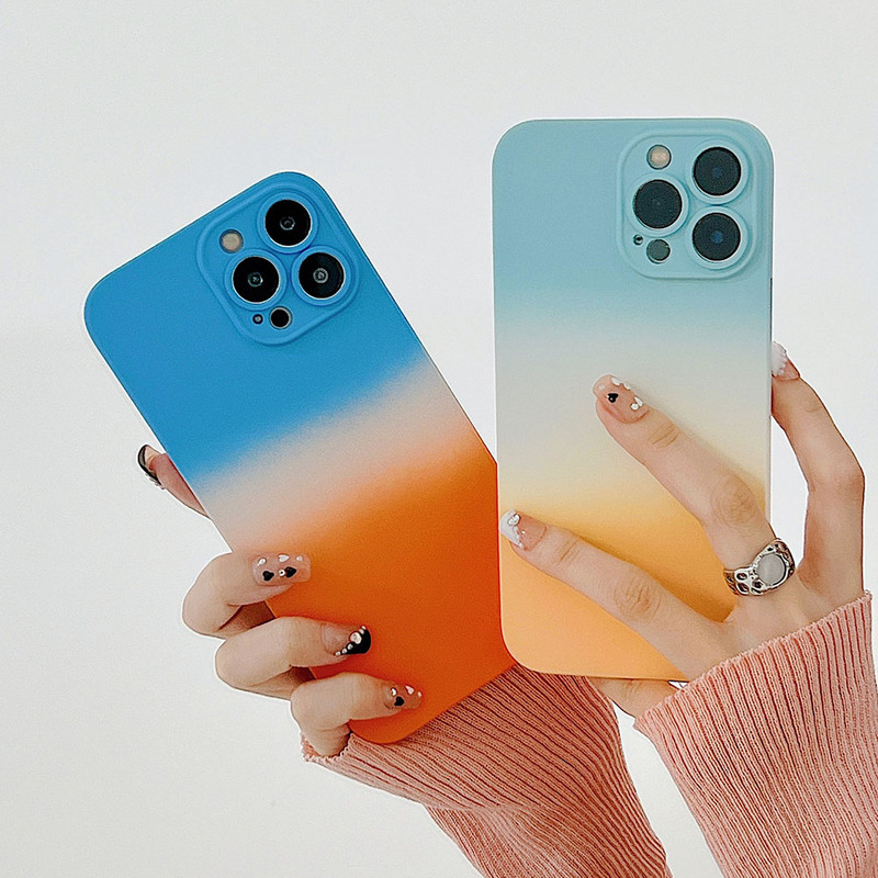 Husă de telefon cu îmbinare a culorii în gradient de modă pentru iPhone 14 Pro MAX 13 12 Pro MAX 14Plus 14Pro 13Pro 12Pro husă moale ultrasubțire
