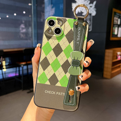 Navlaka za narukvicu s uzorkom dijamantnog srca za iPhone 11 12 13 Pro Max Xs Max XR 7 8 Plus SE Silikonska zaštitna maska za držač telefona