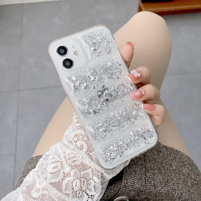 Διάφανη θήκη τηλεφώνου Κατάλληλη για iphone 11 12 Pro MAX Θήκη 13pro χρυσό πουπουλένιο μπουφάν Για iphone 13 pro max μαλακό κάλυμμα