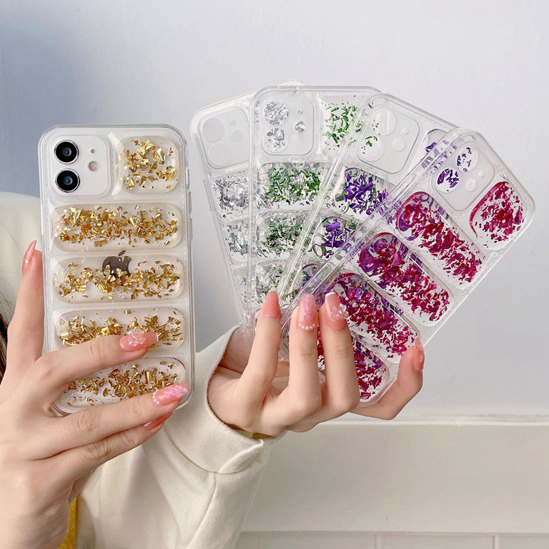 Διάφανη θήκη τηλεφώνου Κατάλληλη για iphone 11 12 Pro MAX Θήκη 13pro χρυσό πουπουλένιο μπουφάν Για iphone 13 pro max μαλακό κάλυμμα