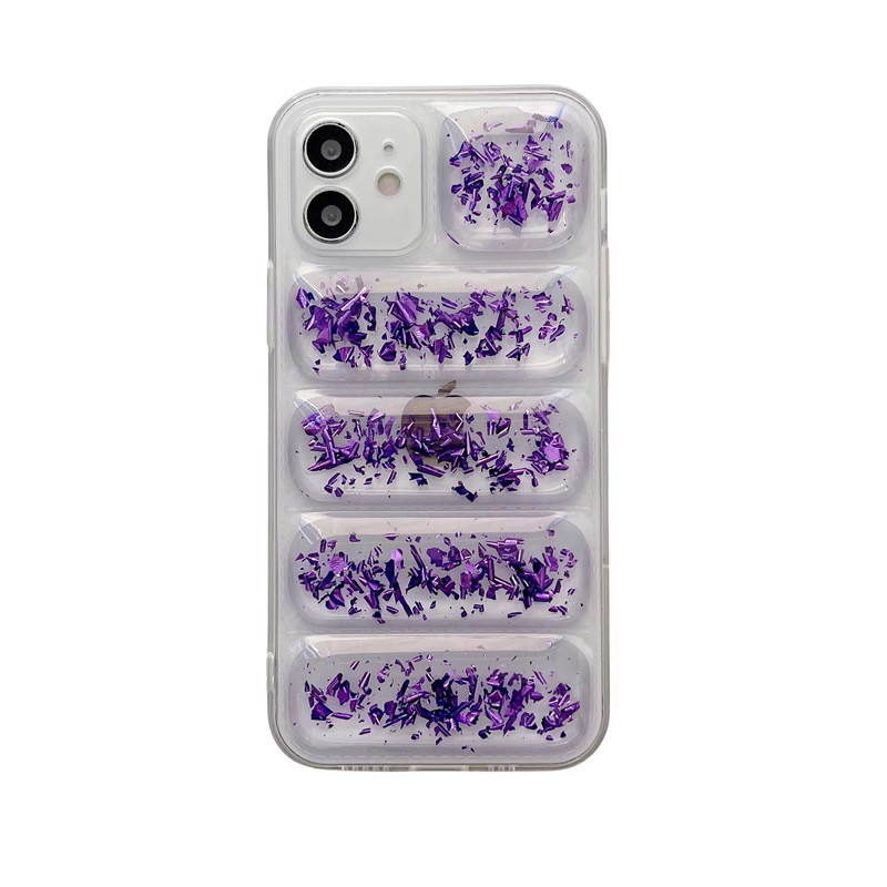 Διάφανη θήκη τηλεφώνου Κατάλληλη για iphone 11 12 Pro MAX Θήκη 13pro χρυσό πουπουλένιο μπουφάν Για iphone 13 pro max μαλακό κάλυμμα