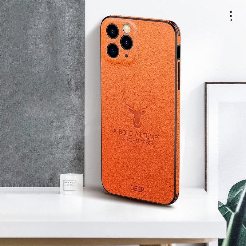 Luxus bőr textúrájú négyzet alakú tok iPhone 14 13 Pro Max 11 12 Mini X XR XS szarvas kameravédelem ütésálló burkolathoz
