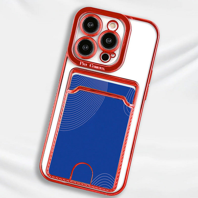 Θήκη τηλεφώνου Boucho με υποδοχή κάρτας για iphone 14 Plus 13 12 11 Pro MAX XS XR XS MAX 7 8 6 Plus πολυτελές Ηλεκτρικό κάλυμμα