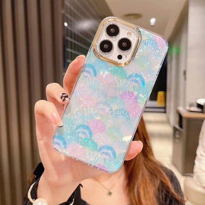 Husă de telefon din silicon de lux pentru iPhone 13 Pro 12 11 Pro Max XS X 7 8 plus SE XR Husă transparentă, colorată, cu imprimeu leopard, curcubeu