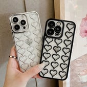 Luxus galvanizált telefontok iPhone 13 Pro 12 11 Pro Max XS XR X 7 8 Plus Lencsevédelem Szilikon 3D Szív alakú burkolat