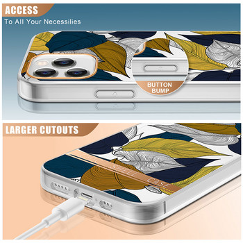 Θήκη Boucho Luxury Soft Silicone For iPhone 13 Pro Max 12 11 Pro Max XS X 7 8 plus SE XR Διάφανη θήκη λουλουδιών