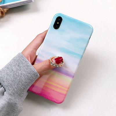 Θήκη τηλεφώνου Boucho Luxury Diamond Ring Stand για iPhone X XS MAX XR Μαρμάρινη θήκη για iPhone 6 6S 7 8 Plus Θήκη με δαχτυλίδι