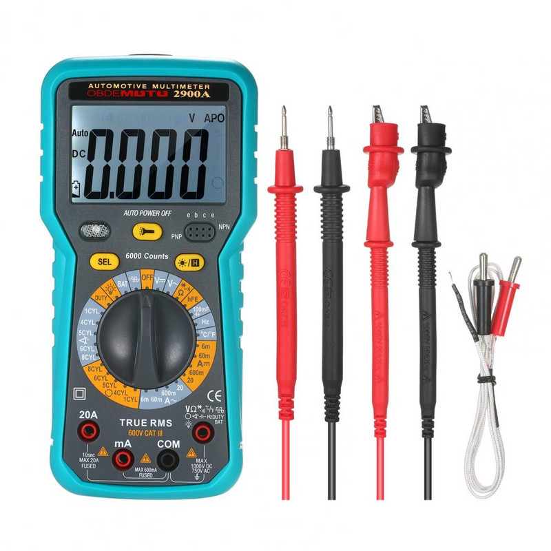 Patogus rūdims atsparus plastikinis multimetras rankinis multimetras ABS daugiafunkcis