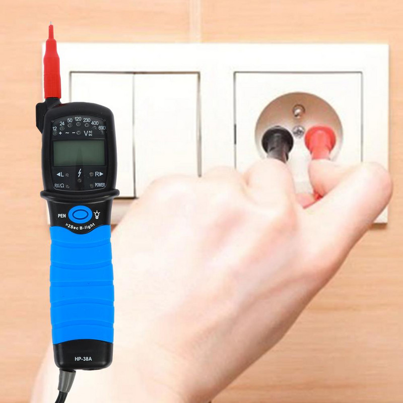 Praktiškas skaitmeninis įtampos testeris, paprastas veikimas, kompaktiško dydžio įtampos testeris voltmetras