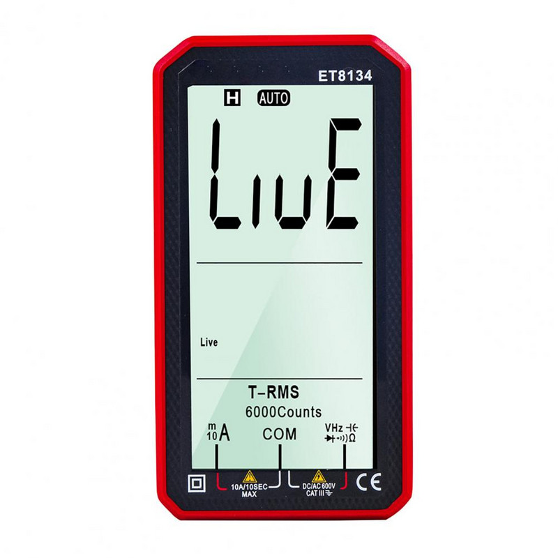 1 készlet Intelligens multiméter, nagy pontosságú elektromos multiméter LCD áramellenállású AC/DC digitális multiméter