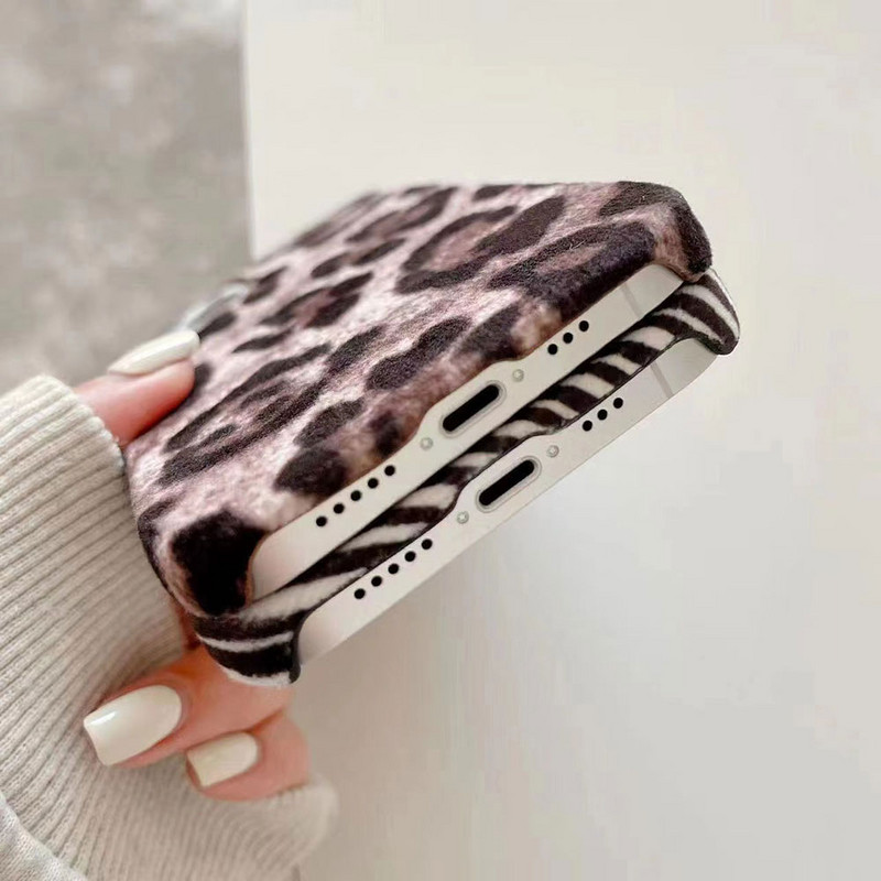 Για iPhone 13 Pro Max 12Pro 11 Pro Max XS Max XR X Fashion Leopard Print Θήκες τηλεφώνου Για iPhone 7 8 plus SE Λούτρινο μαλακό κάλυμμα