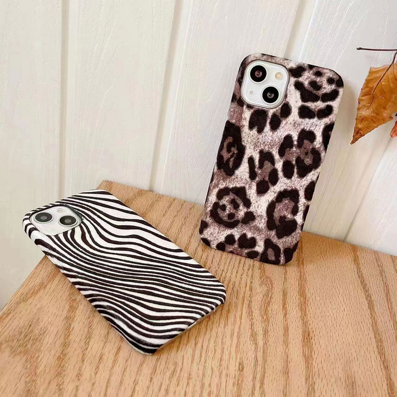 Για iPhone 13 Pro Max 12Pro 11 Pro Max XS Max XR X Fashion Leopard Print Θήκες τηλεφώνου Για iPhone 7 8 plus SE Λούτρινο μαλακό κάλυμμα