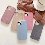 Za iPhone 13 Pro Max 11 12 Pro Max XS Max XR X 12 mini modne prugaste telefonske maske za iPhone 8 7 plus SE plišane mekane korice