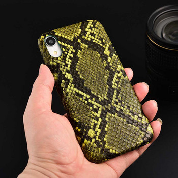 Boucho Soft Phone Cover for iPhone 12 11 pro max Snake Skin Δερμάτινη θήκη Ultra Slim για iphone SE 6 6s 7 8 Plus XS MAX XR Case