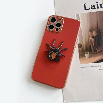 Husă de telefon de lux galvanizată Spider Ring pentru iphone 13 12 Pro MAX 11 Pro Max XS XR X SE 7 8 plus Suport pentru telefon Husă cu prindere inel