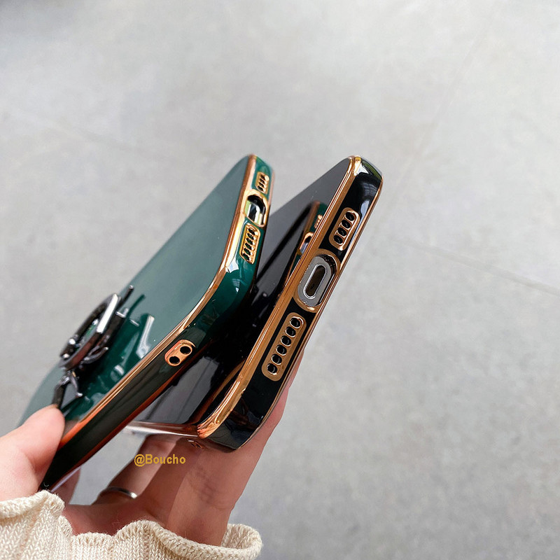 Husă de telefon de lux galvanizată Spider Ring pentru iphone 13 12 Pro MAX 11 Pro Max XS XR X SE 7 8 plus Suport pentru telefon Husă cu prindere inel