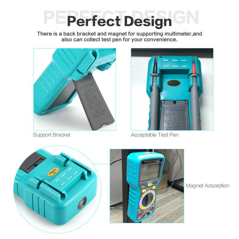 Automobilski multimetar 6000 brojača True RMS AC/DC Volt Amp Ohm Kut zadržavanja Tester brzine rotacije