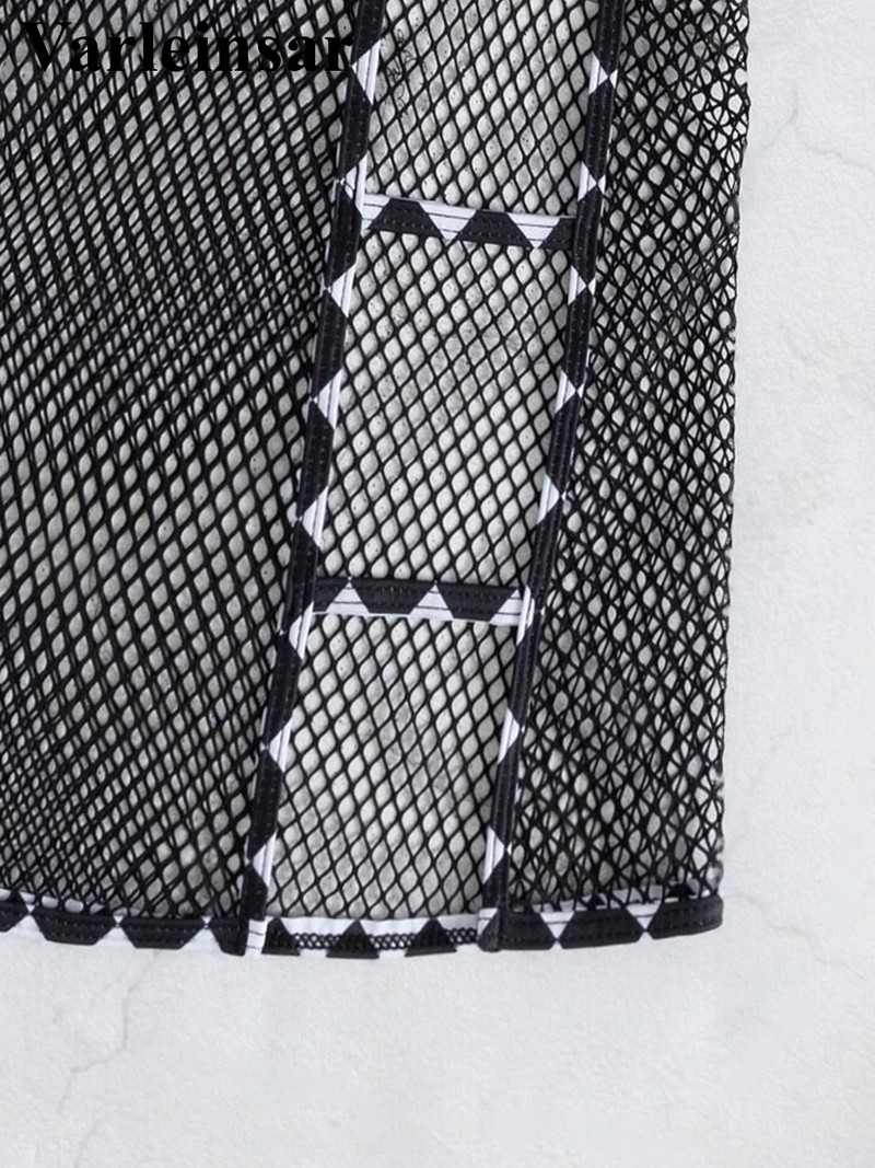 S mrežastom mrežastom prozirnom suknjom Karirani bikini ženski kupaći kostim Ženski kupaći kostim Trodijelni komplet bikinija Kupaći kostim za plivanje V4260