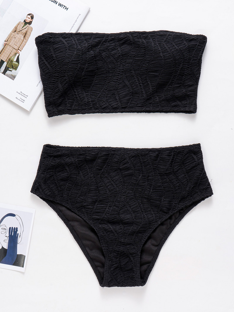 0XL - 4XL Bikini bez naramenica Veliki kupaći kostim Plus Veličina Ženski kupaći kostim Ženski dvodijelni komplet bikinija Kupaći kostim V3910Y