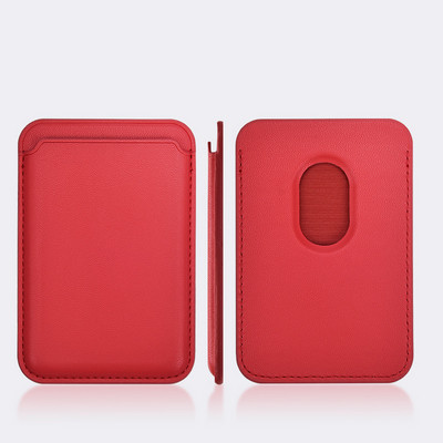 S logotipom za Apple Magsafe kožni novčanik, magnetska torbica, držač ID kartice za iPhone 13 14 12 Pro Max, stražnja torbica, kreditna kartica PLUS