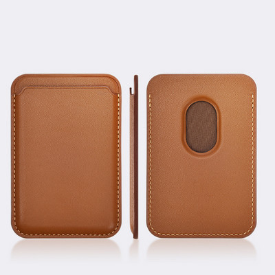 S logotipom za Apple Magsafe kožni novčanik, magnetska torbica, držač ID kartice za iPhone 13 14 12 Pro Max, stražnja torbica, kreditna kartica PLUS