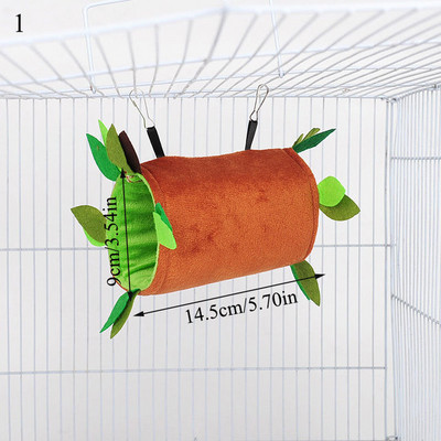 Hamster drăguț din bumbac de pluș Hamac pentru șobolani, rozătoare, animale mici, cobai, dihor, cuiburi cu două straturi, accesorii pentru animale de companie