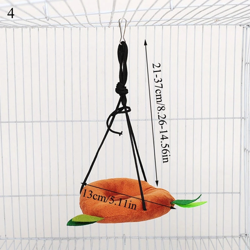 Hamster drăguț din bumbac de pluș Hamac pentru șobolani, rozătoare, animale mici, cobai, dihor, cuiburi cu două straturi, accesorii pentru animale de companie