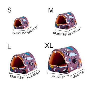 Къща за хамстер Мини клетка Хамак за порове за гризачи Голяма кошница за хамак за морско свинче Клетка за хамстер Легло за зайци Аксесоари за хамстер
