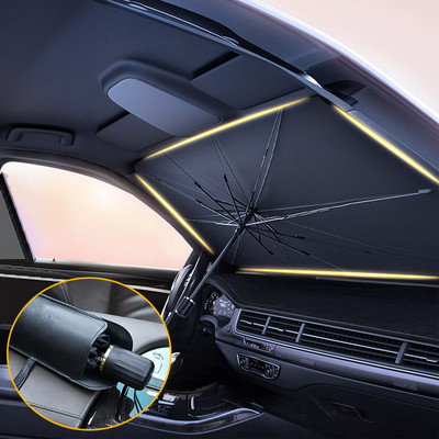 Ομπρέλα με σκίαστρα αυτοκινήτου Προστατευτικό σκίαστρου αυτοκινήτου Ομπρέλα Θερινού ήλιου Εσωτερική προστασία παρμπρίζ Αξεσουάρ για αυτόματη σκίαση