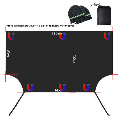 Husă pentru parbriz din față a mașinii Husă pentru parasolar magnetică pentru mașină Parbriz pentru mașină Parasol pentru zăpadă Husă de protecție impermeabilă