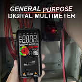 Multimetru digital de uz general Multimetru digital Tester de tensiune True RMS Condensator 6000 de contor Contor tranzistor AC DC Hz