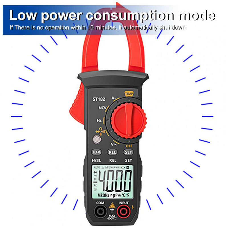 Clamp Multimeter Biztonságos védelem Digitális multiméter Hosszú élettartamú Professzionális 1999-es szám, nagy pontosságú bilincs multiméter