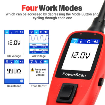 Autel PowerScan PS100 Power Circuit Probe Kit, Automotive Circuit Tester with Auto Electrical System Testing Functions
