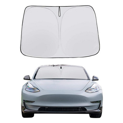 Vjetrobransko staklo automobila Prekrivači za suncobrane Viziri Auto prednji prozor Zaštita od sunca Suncobran Coche za Tesla Model 3 Y Dodaci za suncobrane Novo
