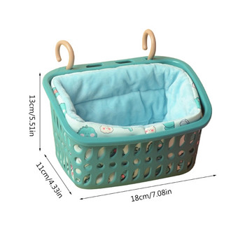 Хамстер Висяща кошница за топло легло за малки животни Младежка катерица Захарен планер