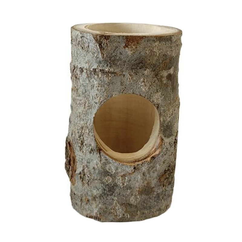 Medinės žiurkėno žaidimų aikštelės platformos žaislas graužikams Natūralaus gyvenimo slėptuvės tunelio žaislas